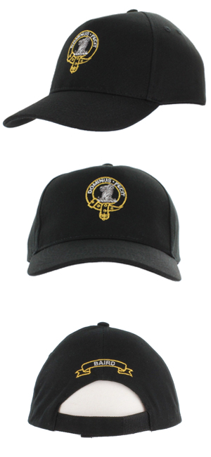 Cap, Hat, Baseball, GOLD CRESTED, Baird Clan Crest